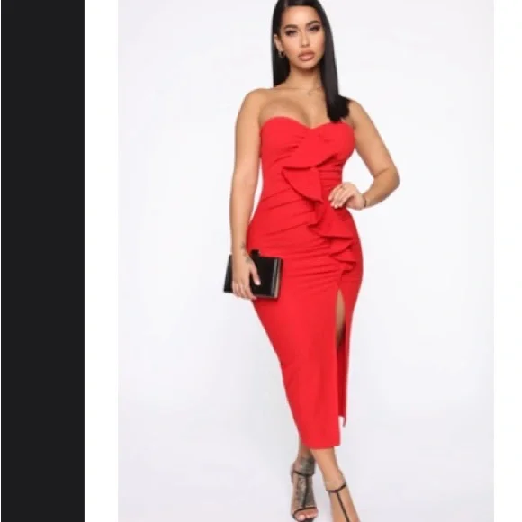 strapless open back dress Jenny Glow EDP Carot Red 54 30ml main image 0